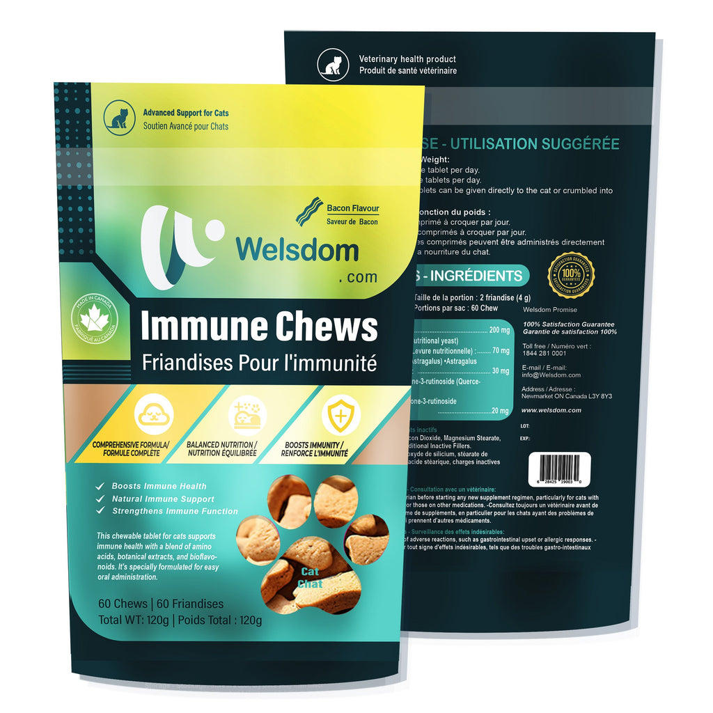Welsdom Cat Immune Chews — 60 Chews