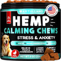 Melatonin calming chews for dogs front label supplement bottle