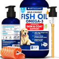 Wild Alaskan omega-3 fish oil for dogs front label pump bottle